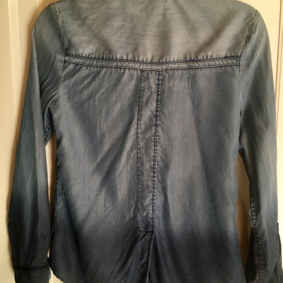 Anthropologie ombré Holding Horses denim shirt. - Picture 7 of 7